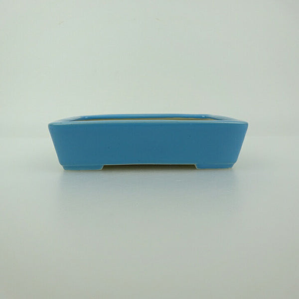 盆栽鉢 青香 小型 長辺 約12cm 長方鉢 釉薬 新品 数量物 d1198427357