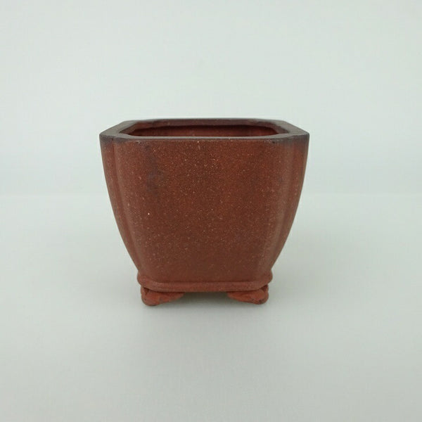 盆栽鉢 青香 小鉢 長辺 約6.5cm 正方鉢 隅入 雲足 下帯 泥物 c1198407639