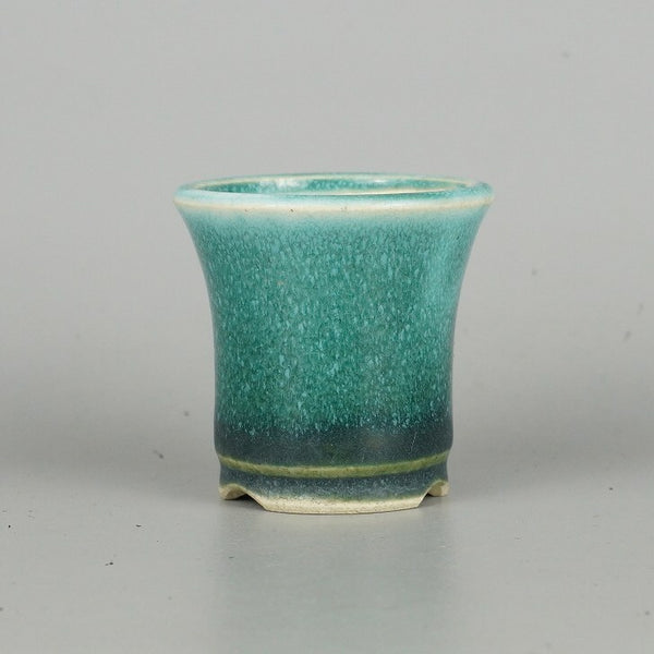 中古盆栽鉢 美功 小鉢 長辺 約 6cm 丸鉢 釉薬  中古鉢 h1198424676