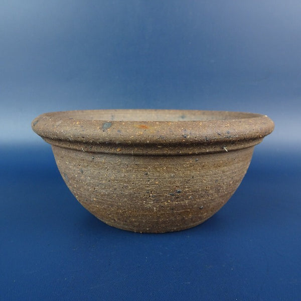 中古盆栽鉢 美芸 小型 長辺 約11cm 丸鉢 外縁 泥鉢  中古鉢 u1198428211