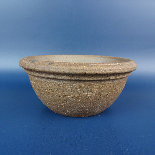 中古盆栽鉢 美芸 小型 長辺 約11cm 丸鉢 外縁 泥鉢  中古鉢 o1198426970