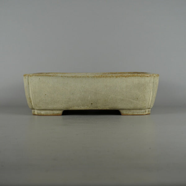 中古盆栽鉢 常滑 山房造 中型 長辺 約 31cm 長方鉢 隅入 釉薬  中古鉢 g1198420820