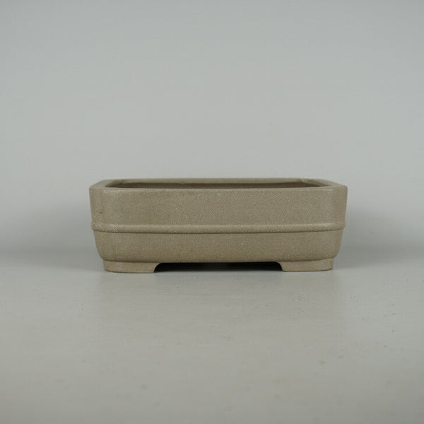 中古盆栽鉢 常滑 柴勝 中型 長辺 約22cm 長方鉢 隅入 中帯 泥物  中古鉢 l1198408981