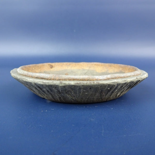 中古盆栽鉢 陶原 小鉢 長辺 約9.6cm 丸鉢 泥鉢  中古鉢 d1198426515
