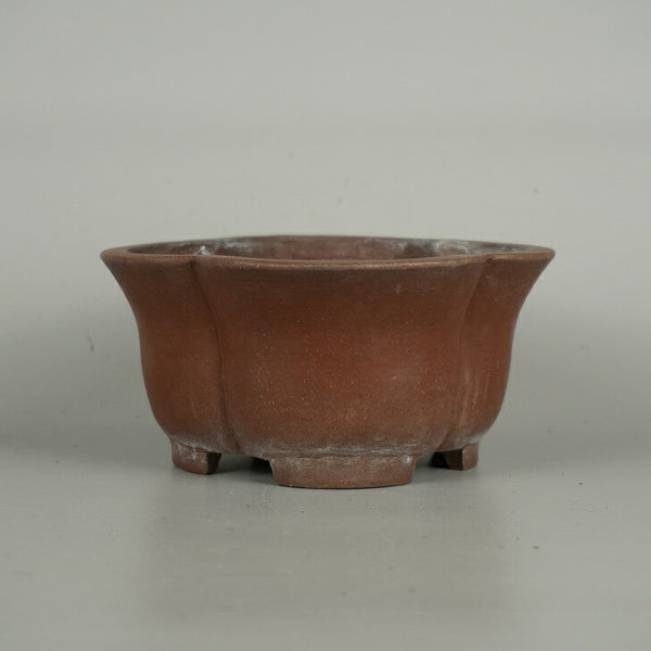 中古盆栽鉢 柴勝 小型 長辺 約 15.5cm 木瓜鉢 泥物  中古鉢 u1198422448