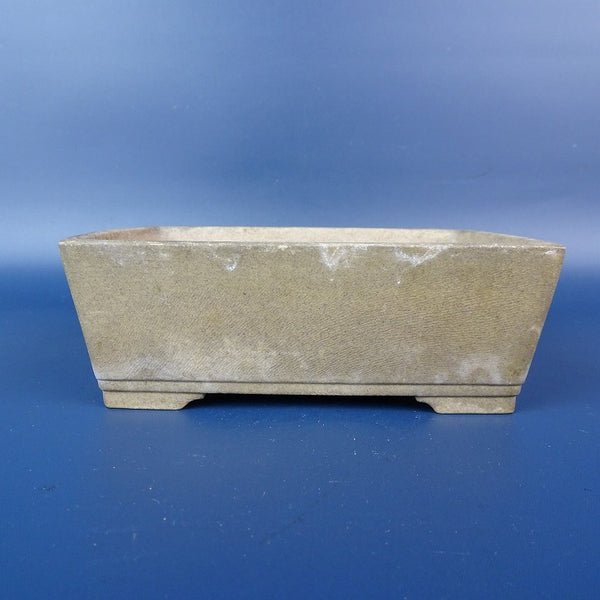 中古盆栽鉢 丸慶 小型 長辺 約12.6cm 長方鉢 泥鉢  中古鉢 f1198407191