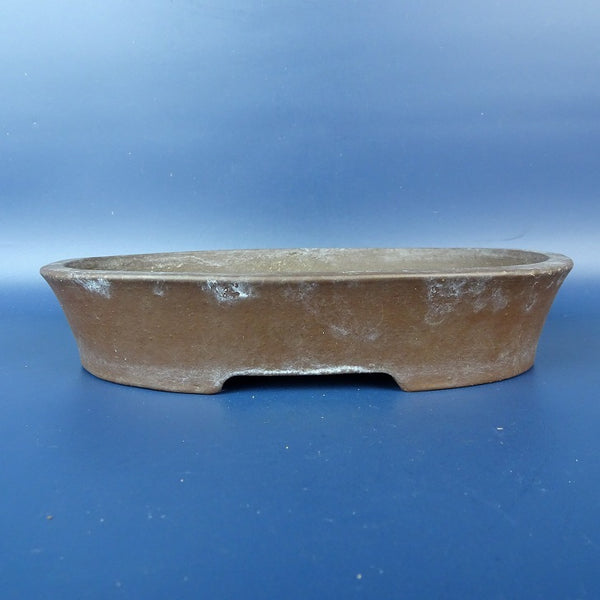 中古盆栽鉢 常滑 柴勝 小型 長辺 約19.2cm 楕円鉢 泥鉢  中古鉢 q1198415670