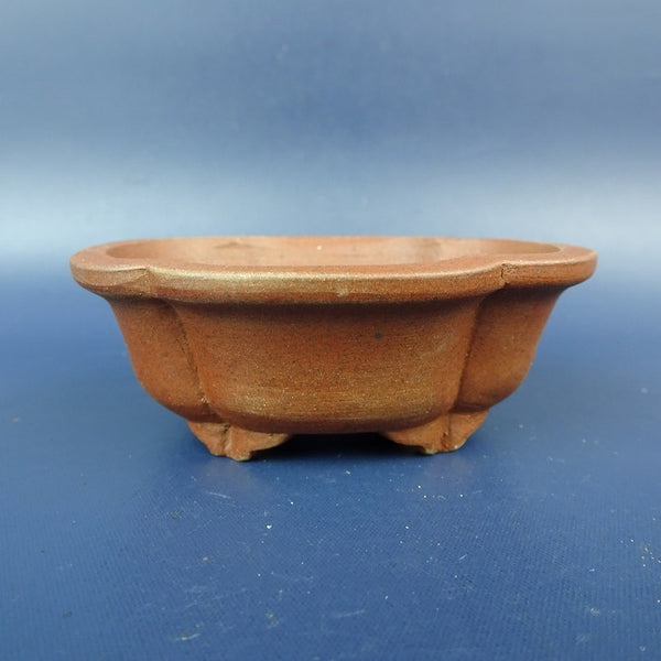 中古盆栽鉢 常滑 柴勝 小鉢 長辺 約7.7cm 木瓜鉢 外縁 泥鉢  中古鉢 d1198427657