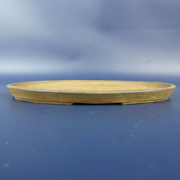 中古盆栽鉢 忍山 小型 長辺 約17.2cm 楕円鉢 泥鉢  中古鉢 w1198410676