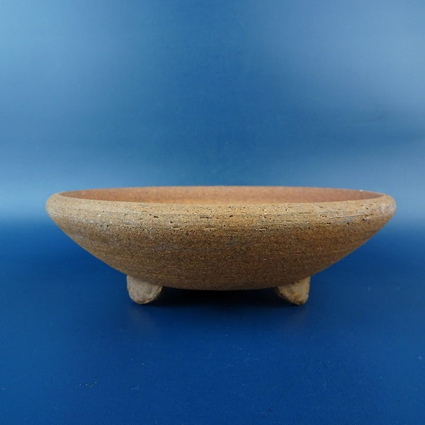 中古盆栽鉢 梅香 小型 長辺 約15.8cm 丸鉢 泥鉢  中古鉢 v1198434648