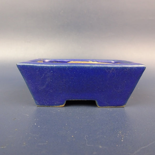 中古盆栽鉢 常滑 柴勝 小鉢 長辺 約7cm 長方鉢 釉薬  中古鉢 k1198405345