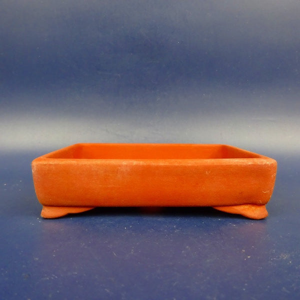 中古盆栽鉢 宗晃 小鉢 長辺 約9.8cm 長方鉢 段足  中古鉢 d1198426209