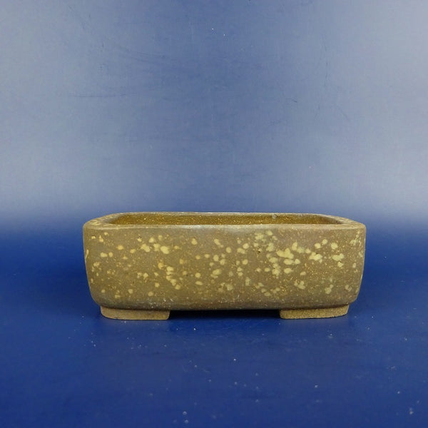 盆栽鉢 高雄香葉 小鉢 長辺 約 9cm 長方鉢 切足  中古鉢 l1198413664