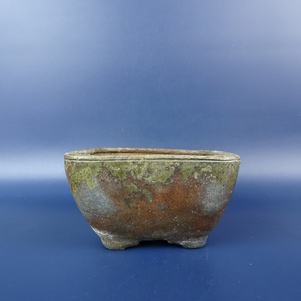 中古盆栽鉢 良寛 小鉢 長辺 約 8.8cm 正方鉢 釉薬  中古鉢 t1198414202