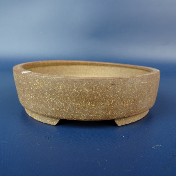 中古盆栽鉢 落款あり 小鉢 長辺 約9.5cm 丸鉢 泥鉢  中古鉢 f1198413858