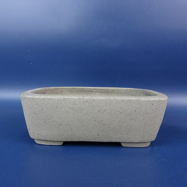 中古盆栽鉢 落款あり 小型 長辺 約 14.7cm 長方鉢 泥鉢  中古鉢 m1198406837