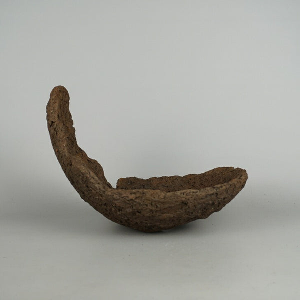 中古 盆栽鉢 落款なし 中型 長辺 約 25cm クラマ風鉢 ネリクラマ 泥物  中古鉢 c1198411961