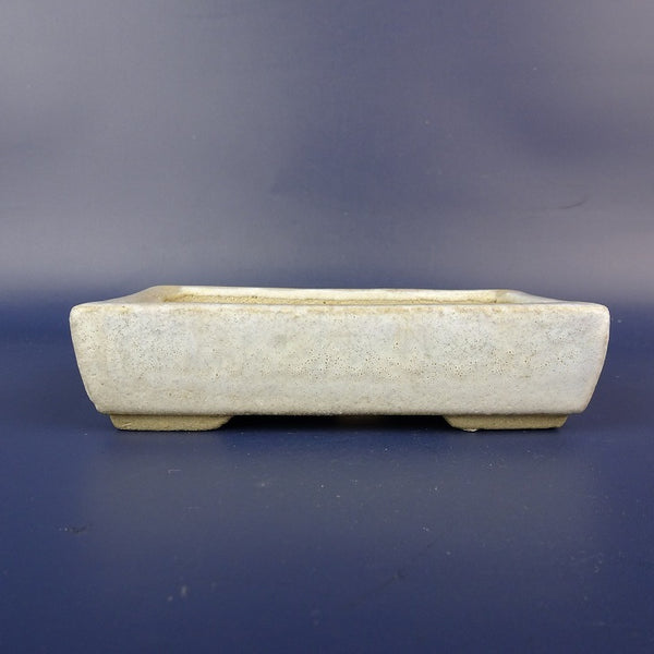 中古盆栽鉢 落款なし 小型 長辺 約 12.2cm 長方鉢 釉薬  中古鉢 r1198407422