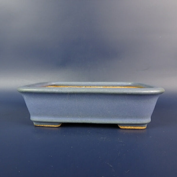 中古盆栽鉢 常滑 服部 小型 長辺 約13.5m 長方鉢 外縁 下帯 釉薬  中古鉢 u1198422896