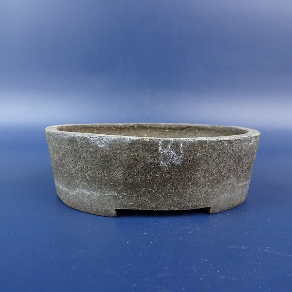中古盆栽鉢 幸春 小鉢 長辺 約8.8cm 楕円鉢 泥鉢  中古鉢 g1198422411