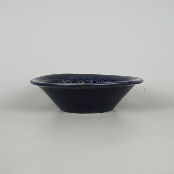 中古 盆栽鉢 常滑 秀峰 小型 長辺 約16cm 丸鉢 釉薬  中古鉢 e1198413824