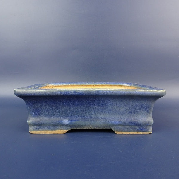 中古 盆栽鉢 常滑 服部 小型 長辺 約 16cm 長方鉢 外縁 釉薬  中古鉢 h1198429803