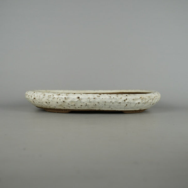 中古盆栽鉢 常滑 義村陶園 秀峰 中型 長辺 約32cm 楕円鉢 釉薬  中古鉢 h1198426773