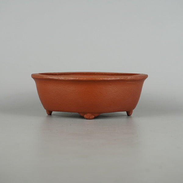 盆栽鉢 常滑 服部造 小型 長辺 約 16cm 木瓜鉢 外縁 雲足  新品 w1198415052