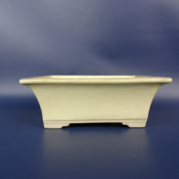 中古盆栽鉢 落款なし 小型 長辺 約17.6cm 長方鉢 外縁 釉薬  中古鉢 k1198409625