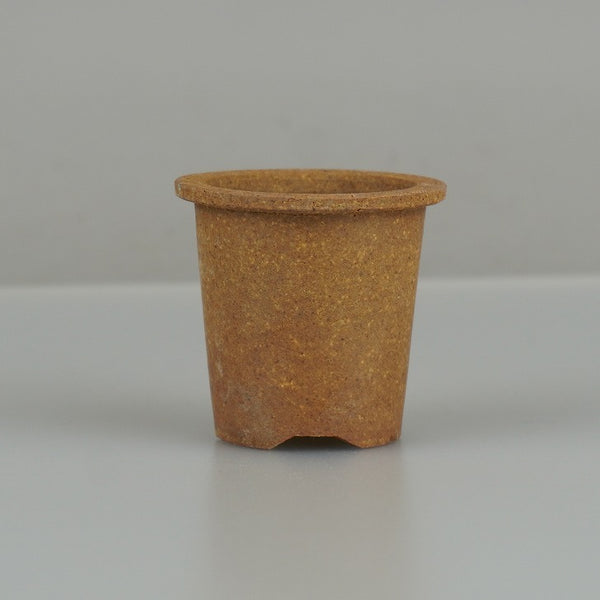 中古 盆栽鉢 青風 豆鉢 長辺 約 4.5cm 丸鉢 外縁 泥物 ミニ鉢 観賞用  中古鉢 r1198405088