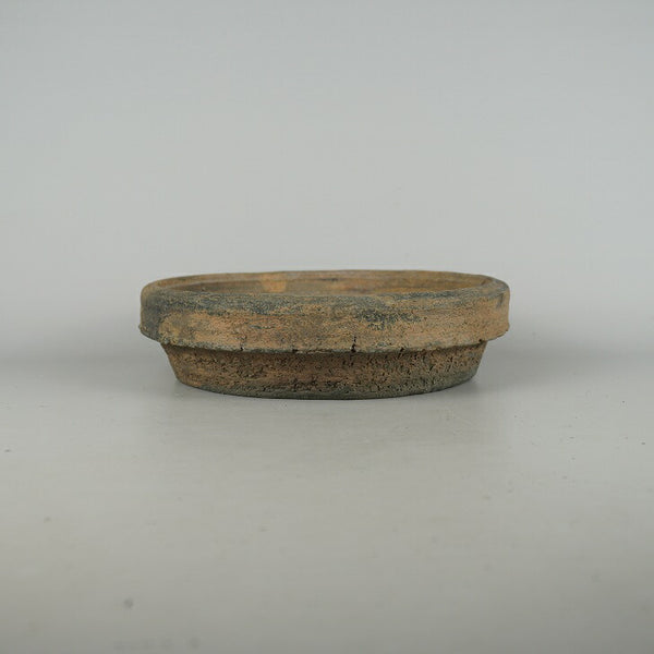 中古盆栽鉢 常滑 秀峰 中型 長辺 約24cm 丸鉢 泥鉢  中古鉢 h1198427317