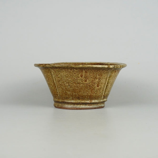 中古 盆栽鉢 常滑 秀峰 小型 長辺 約16cm 木瓜鉢 釉薬  中古鉢 l1198413812