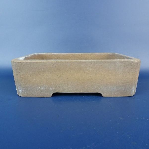 中古 盆栽鉢 常滑 銭号 小型 長辺 約15.3cm 長方鉢 泥物  中古鉢 v1198439333