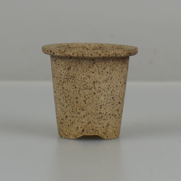 中古 盆栽鉢 青風 豆鉢 長辺 約 4cm 丸鉢 外縁 泥物 ミニ鉢 観賞用  中古鉢 x1198412732