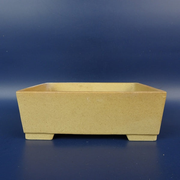 中古盆栽鉢 丸藤 小型 長辺 約 13.9cm 長方鉢 泥鉢  中古鉢 h1198420642