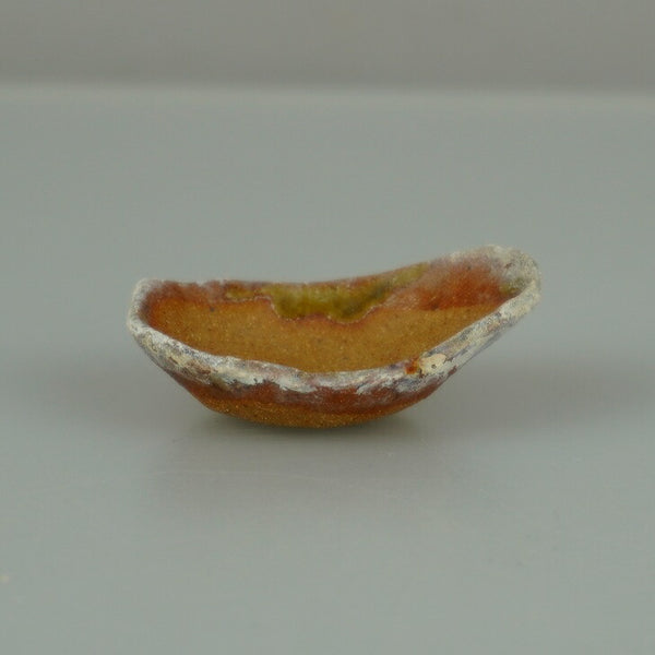 中古 盆栽鉢 落款あり 豆鉢 長辺 約 4.5cm クラマ風鉢 泥物 ミニ鉢 観賞用  中古鉢 d1198428301