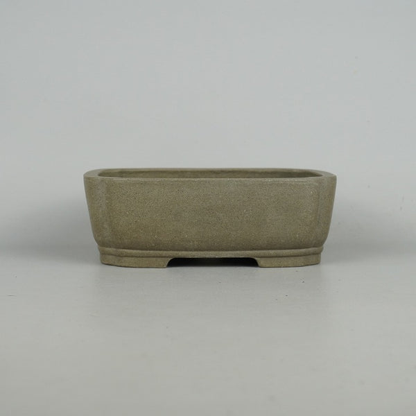 中古盆栽鉢 常滑 銭号 小型 長辺 約15.5cm 長方鉢 下帯 泥物  中古鉢 v1198442118