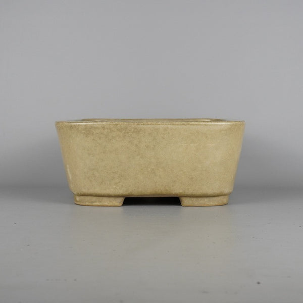 中古盆栽鉢 常滑 鴻陽造 中型 長辺 約24.8cm 正方鉢 撫角 釉薬 正角  中古鉢 1198408958