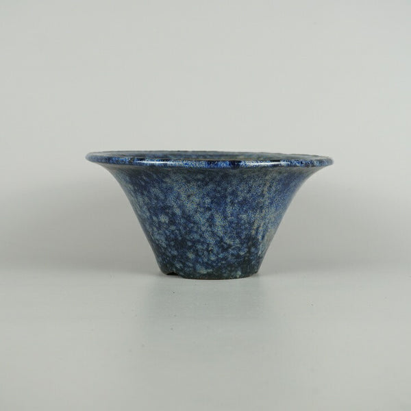 中古盆栽鉢 常滑 秀峰 小型 長辺 約 19.5cm 丸鉢 釉薬  中古鉢 1198403781