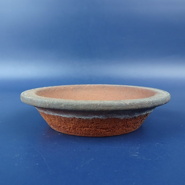 中古盆栽鉢 燿山 小鉢 長辺 約 9cm 丸鉢 外縁  中古鉢 p1198416036