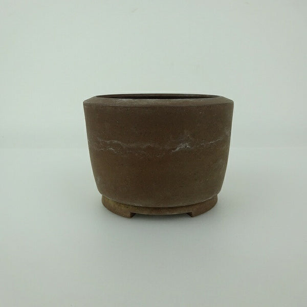中古 盆栽鉢 常滑 英明 小鉢 長辺 約7.8cm 丸鉢 泥物  中古鉢 h1198426172