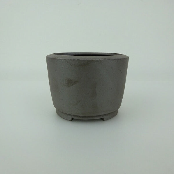 中古 盆栽鉢 常滑 英明 小鉢 長辺 約8cm 丸鉢 泥物  中古鉢 w1198409880