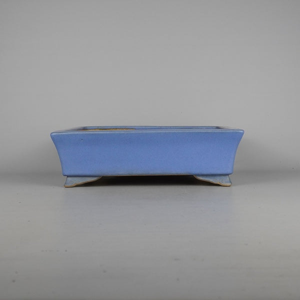 中古盆栽鉢 常滑 一弘造 中型 長辺 約29.5cm 長方鉢 雲足 釉薬  中古鉢 m1198406934