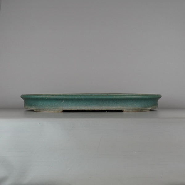 中古盆栽鉢 常滑 黎鳳造 大型 長辺 約59cm 楕円鉢 釉薬  中古鉢 h1198424528