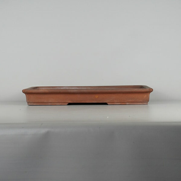 中古盆栽鉢 中国宜興 4215 呉 大型 長辺 約40cm 長方鉢 複数落款 泥物  中古鉢 g1198423751