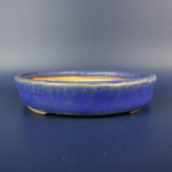 中古盆栽鉢 常滑 一弘造 小鉢 長辺 約9.5cm 丸鉢 釉薬  中古鉢 c1198408827