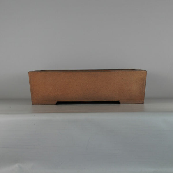 中古 盆栽鉢 舟山 大型 長辺 約46.7cm 長方鉢 泥物  中古鉢 d1198422131