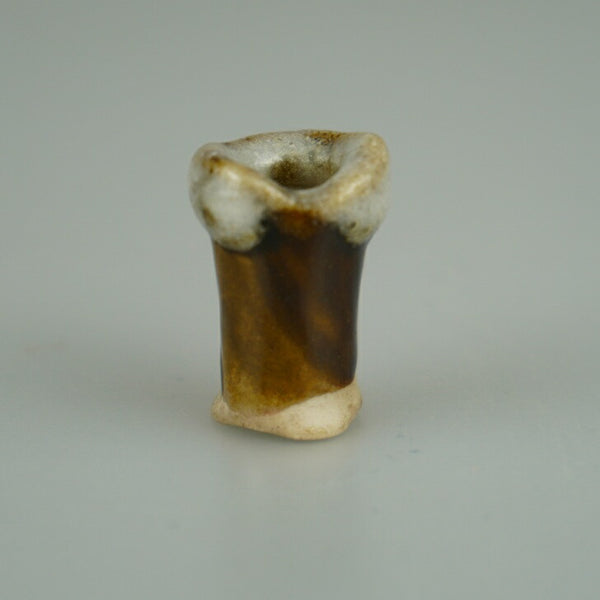 中古 盆栽鉢 たかし 豆鉢 高さ 約 2.5cm 丸鉢 釉薬 ミニ鉢 観賞用  中古鉢 t1198409727