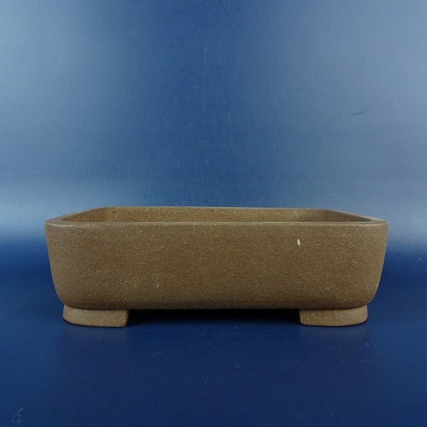 中古盆栽鉢 周寶山 小型 長辺 約17cm 長方鉢 泥鉢 中国鉢  中古鉢 c1198404399