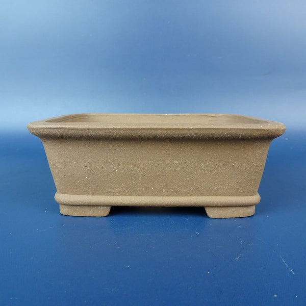 中古盆栽鉢 常滑 銭号 小型 長辺 約10.8cm 長方鉢 外縁 泥物  中古鉢 e1198414864